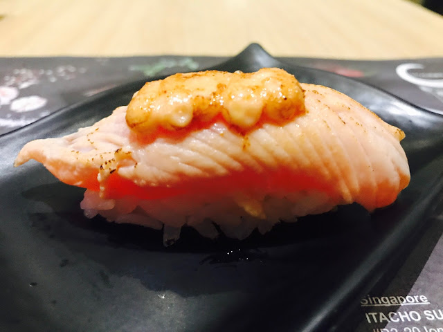 Itacho Sushi X Jika Udon - Roasted Salmon with Cod Fish Caviar