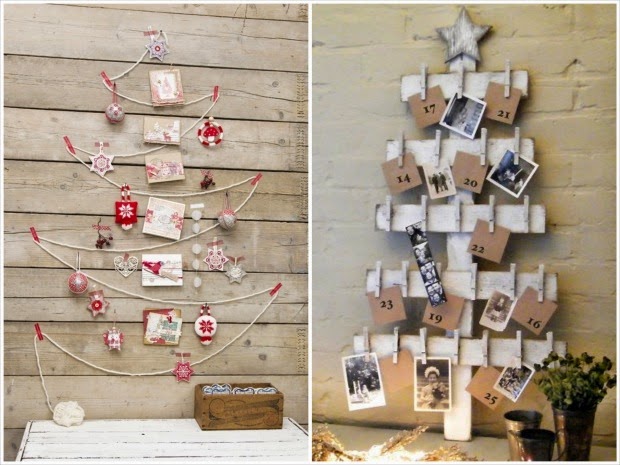 Decoración de Navidad DIY Bonito árbol de Navidad hecho con cordón y adornos