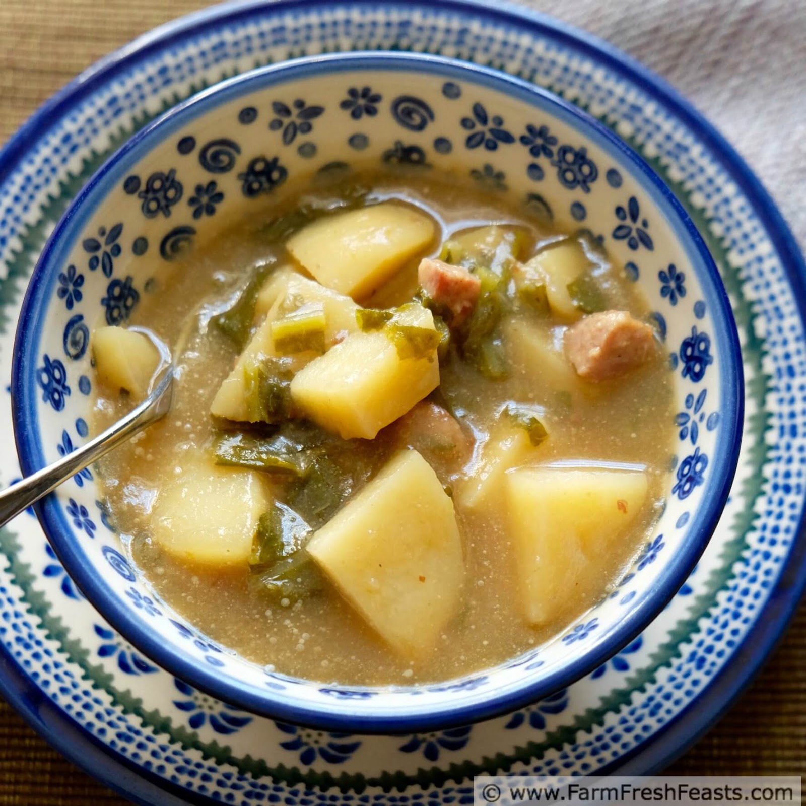 Farm Fresh Feasts Turnip, Potato, and Sausage Soup