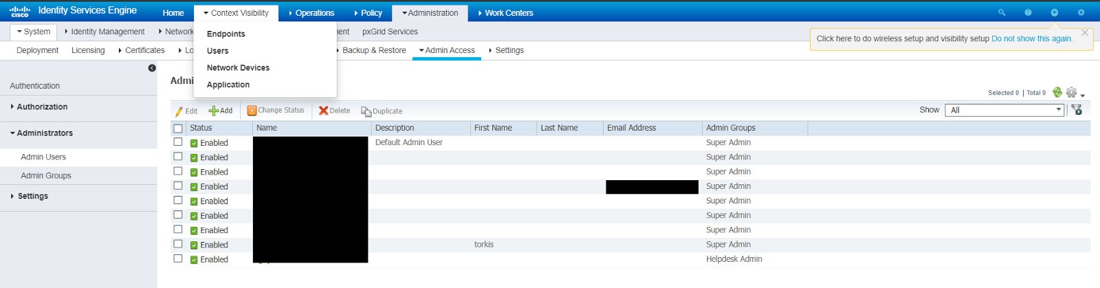 cisco ise 2.4 not showing data cisco ise 2.4 not showing data