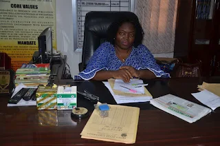 Registrar, Benue State University, Makurdi, Dr. Mrs. Mfaga Modom