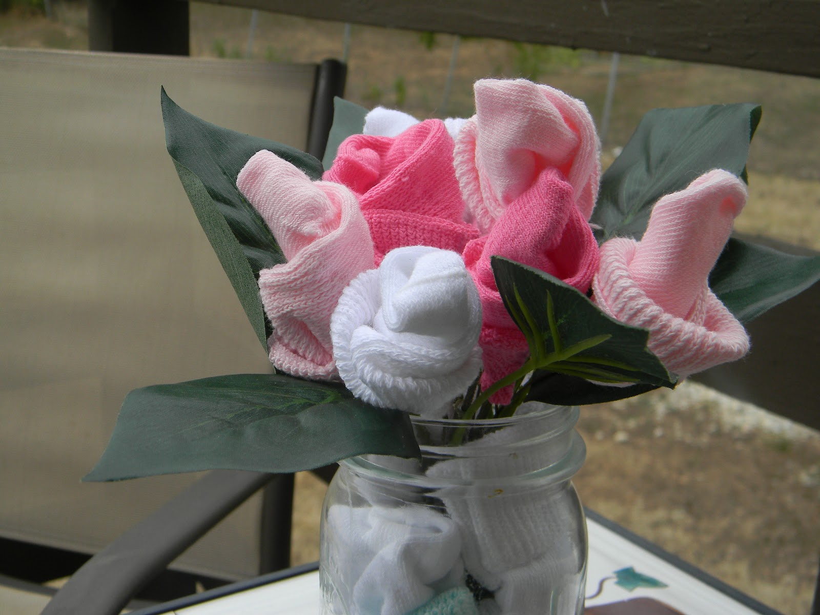 The Organic Poptart! Baby sock bouquet!