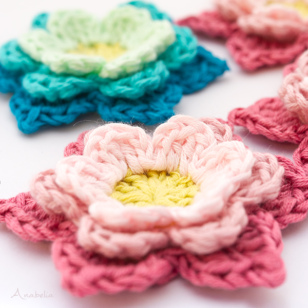 Blooming Flower from Annie Design Crochet design, made by Anabelia Craft Design