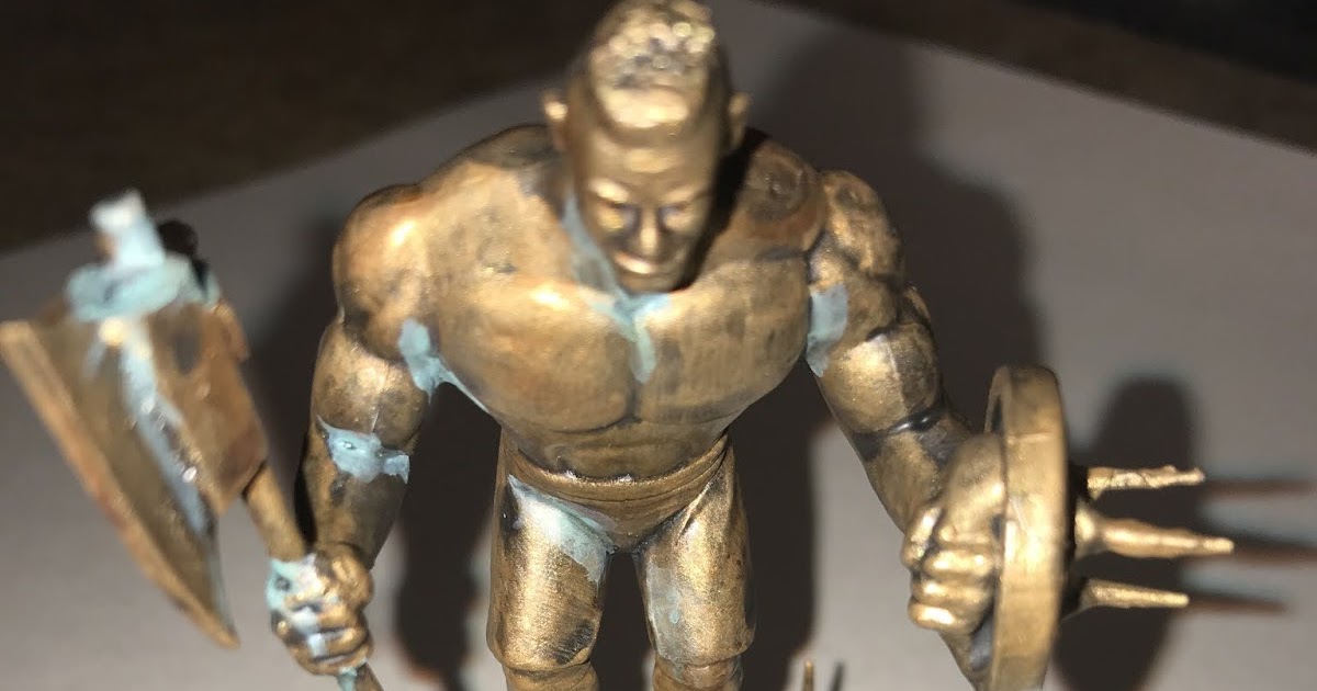 Bronzed Barbarian Statue