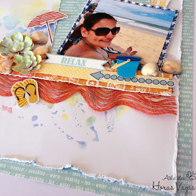 scrap scrapbook scrapbooking beach boardwalk carta bella verão praia sol