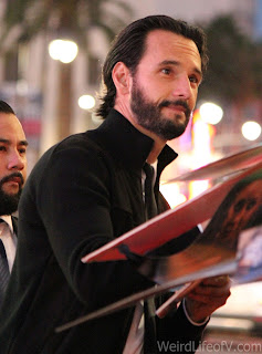 Westworld Red Carpet Premiere Rodrigo Santoro poses for a photo while signing autographs at the Westworld premiere in Hollywood