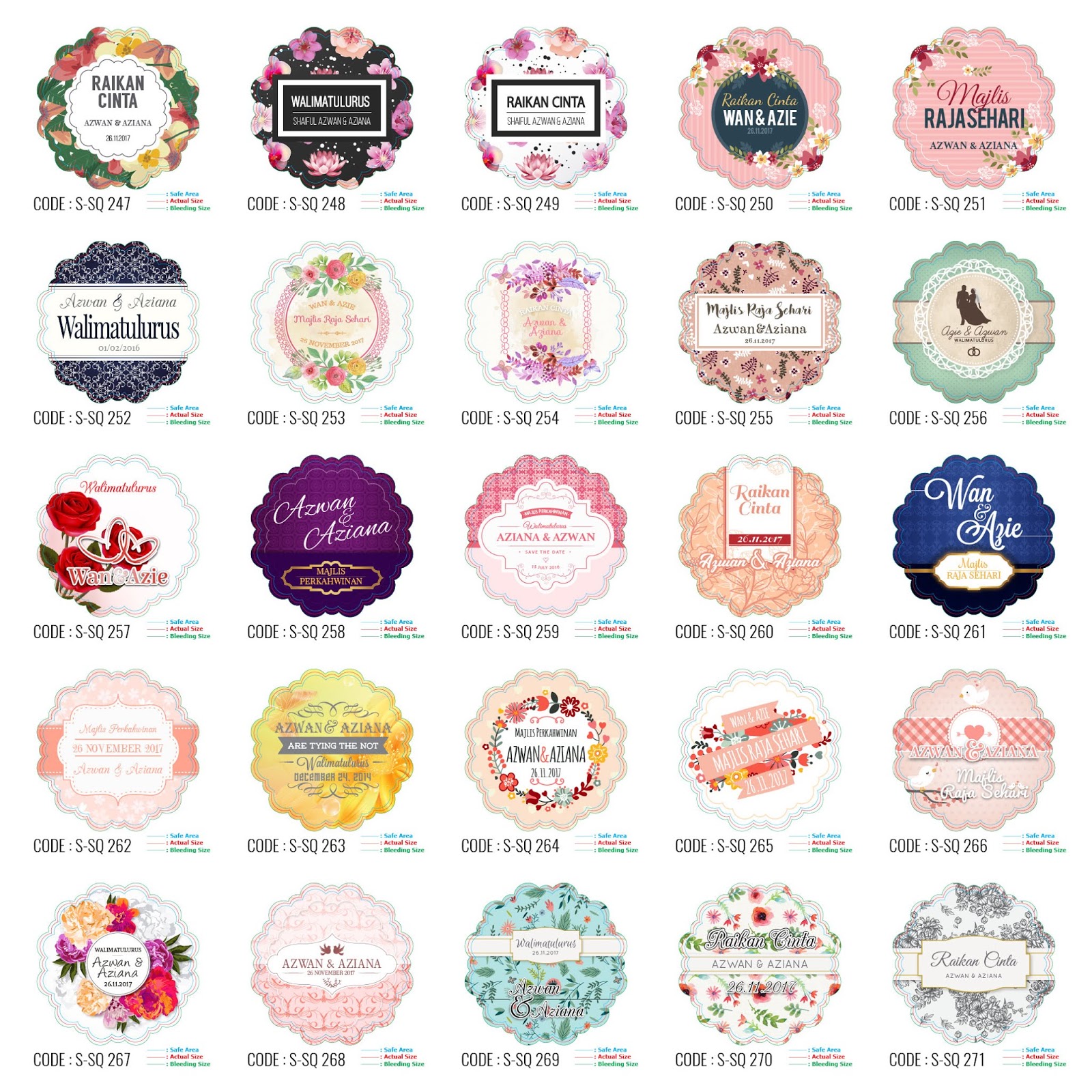 House of Utusan Raja Sehari JUALAN TAMPLATE STICKER... 1000 DESIGN (RM300)