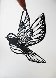 bird cutouts couple cut paper birds tattoo hogarth emily cutout cutting patterns wings cuts template drawing fly