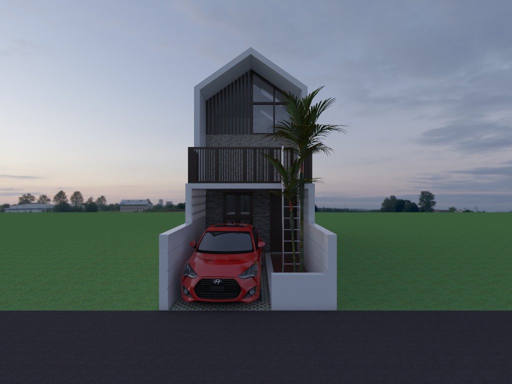 RUMAH MINIMALIS DI LAHAN 3X10 METER 2 LANTAI