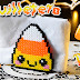 Servilletero candy corn Kawaii hecho con Hama beads | DIY