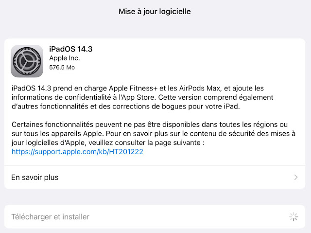 iOS  & iPadOS 14.3  - 18C66 has been released