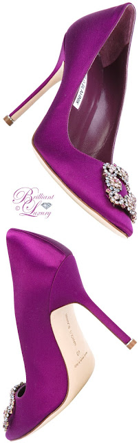 ♦Manolo Blahnik pink Hangisi pumps #pantone #shoes #pink #brilliantluxury