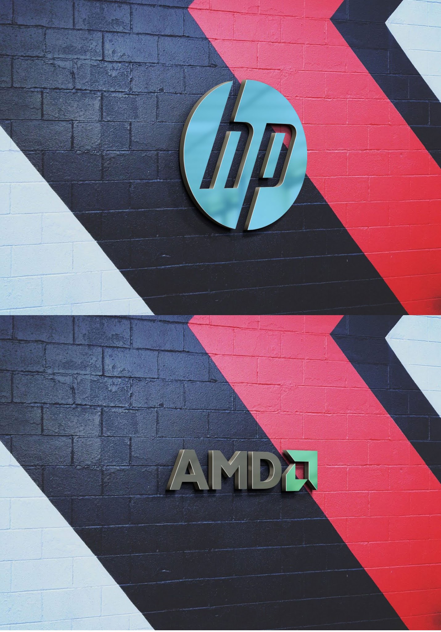 3D Metal Wall Free Logo Mockup 2 3D Metal Wall Free Logo Mockup Download