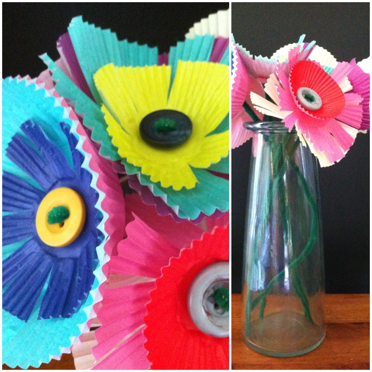 A Childhood List 118) Baking Cup Paper Flowers