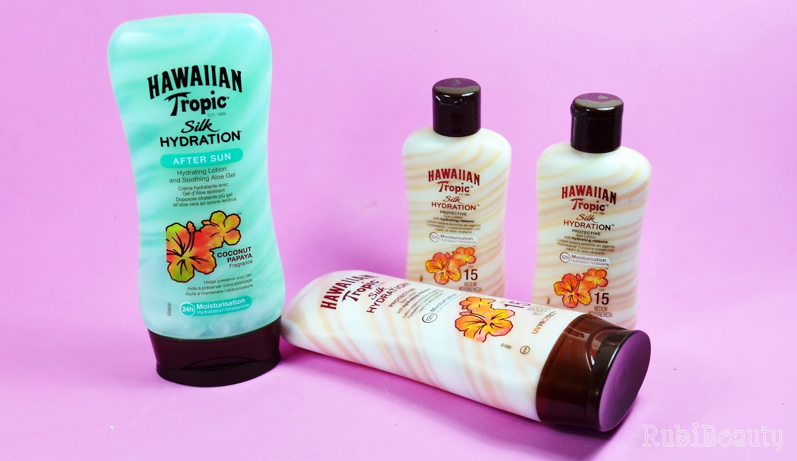 rubibeauty review hawaiian tropic silk hydration protector solar aftersun trnd