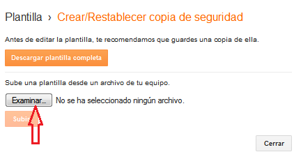 Como instalar una plantilla en su Blog de Blogger