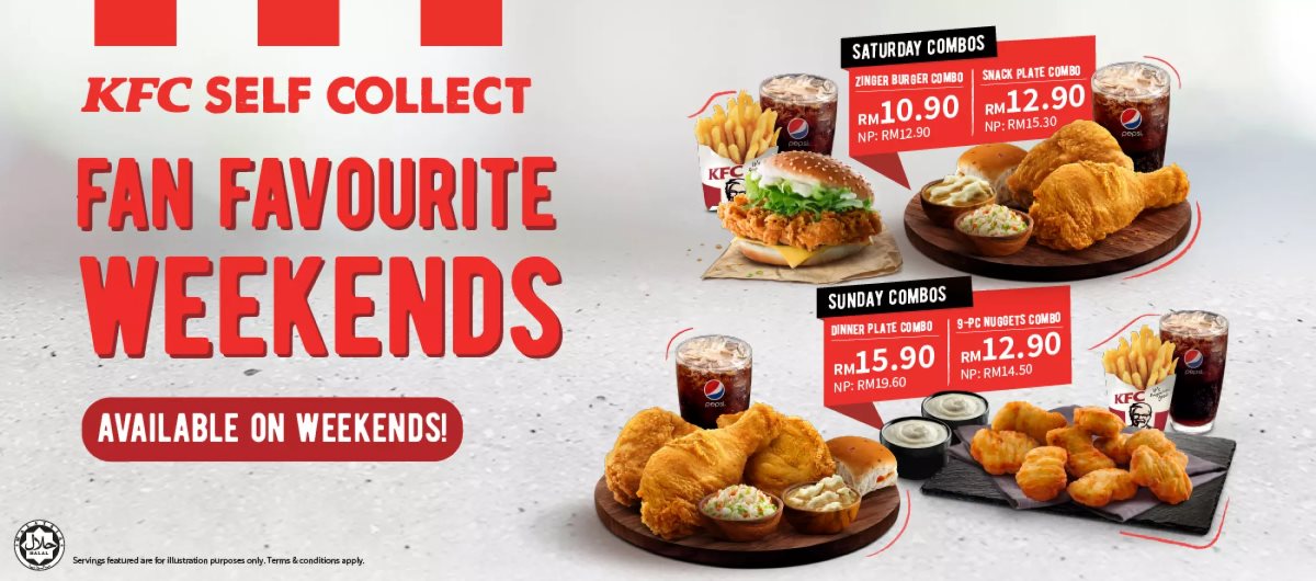 KFC Offers Dinner Plate, Snack Plate, Zinger Burger Combo and Many More