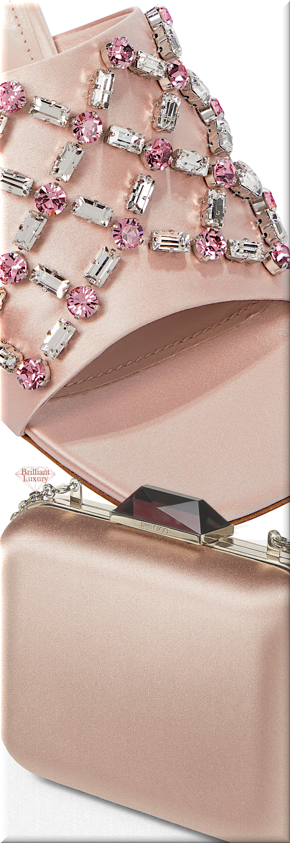 ♦MiuMiu cipria pink embellished satin sandal mule & Jimmy Choo Cloud ballet-pink satin clutch bag with gem clasp #miumiu #jimmychoo #shoes #bags #pink #brilliantluxury ♦MiuMiu cipria pink embellished satin sandal mule & Jimmy Choo Cloud ballet-pink satin clutch bag with gem clasp #miumiu #jimmychoo #shoes #bags #pink #brilliantluxury