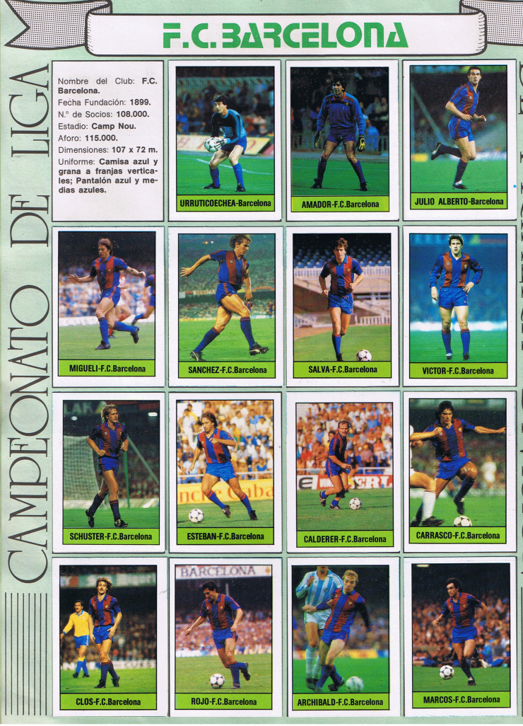 TWB22 Coupe des Clubs Champions 1985 1986 Barcelona Juventus Turin AR