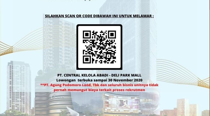 Lowongan Kerja Medan November 2020 D3 Pt Podomoro City Deli Medan Deli Park