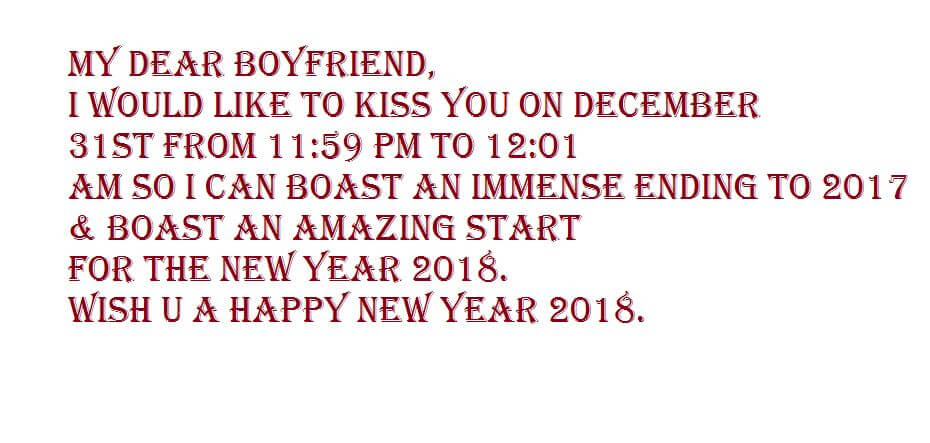New Year Messages for Lovers