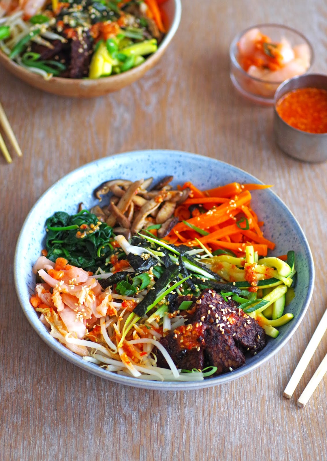 Vegan Tempeh Bibimbap Euphoric Vegan