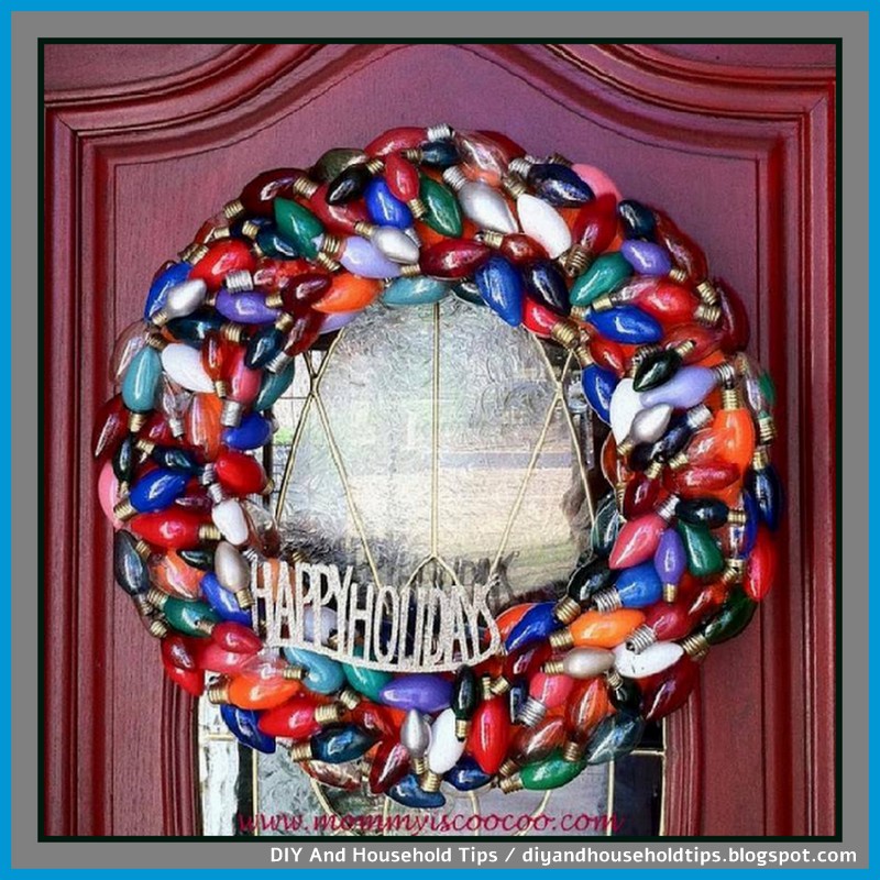 DIY And Household Tips Burnt Out Christmas Lights Wreath