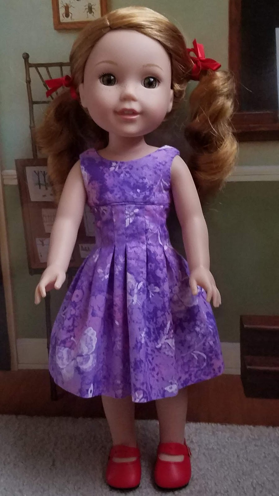 Sew Dolled Up by Ellie's Style: Amalie Dress in Purple