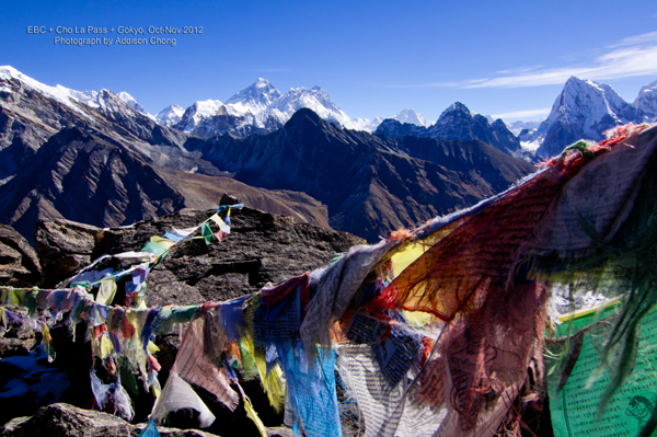 Mount Everest as viewed from Gokyo Ri
