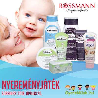 Gyerekklub Rossmann Babydream Nyereményjáték