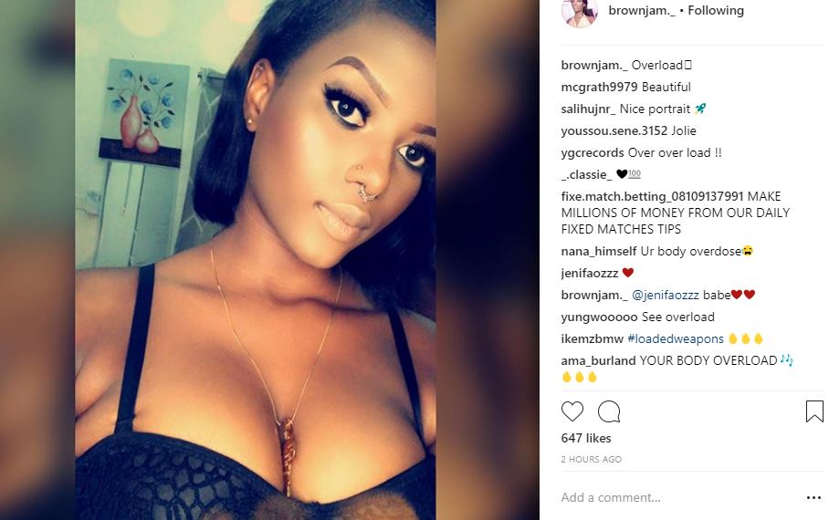 Curvaceous Ghanaian Lady With Gigantic Boobs, Proudly Show Them Off, Calls Them Overload (Photos)