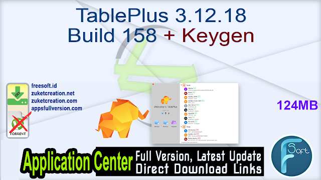TablePlus 3.12.18 Build 158 + Keygen