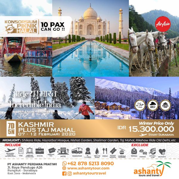 Paket Wisata India 2020 ASHANTY TOUR