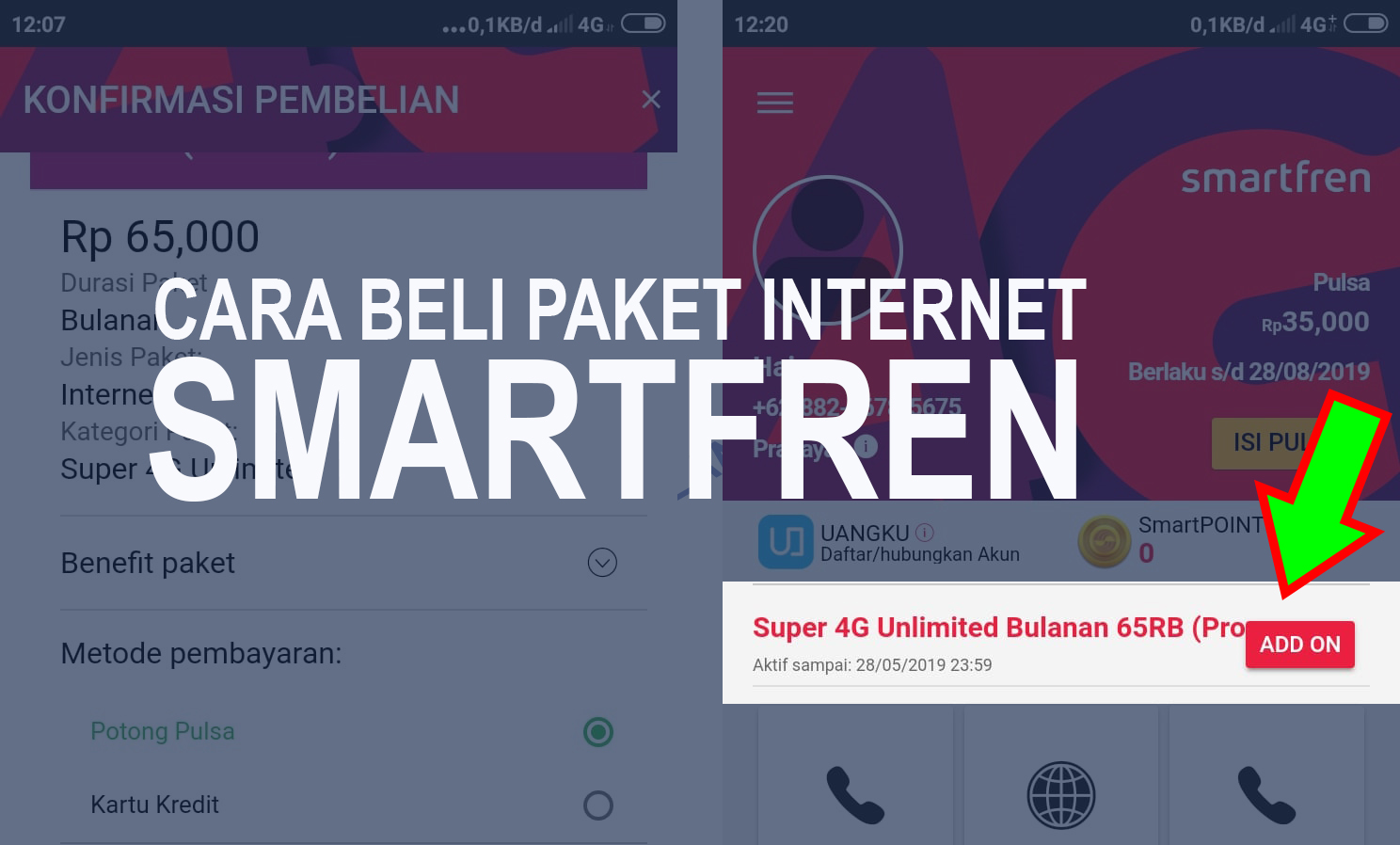 Cara Daftar Paket Unlimited Smartfren 65 Rb 1 Bulan Jalankutu Com
