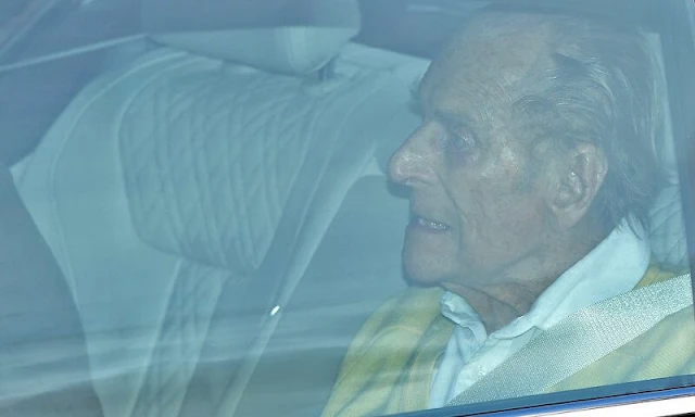 The Duke of Edinburgh, husband of Queen Elizabeth II, leaves hospital in London