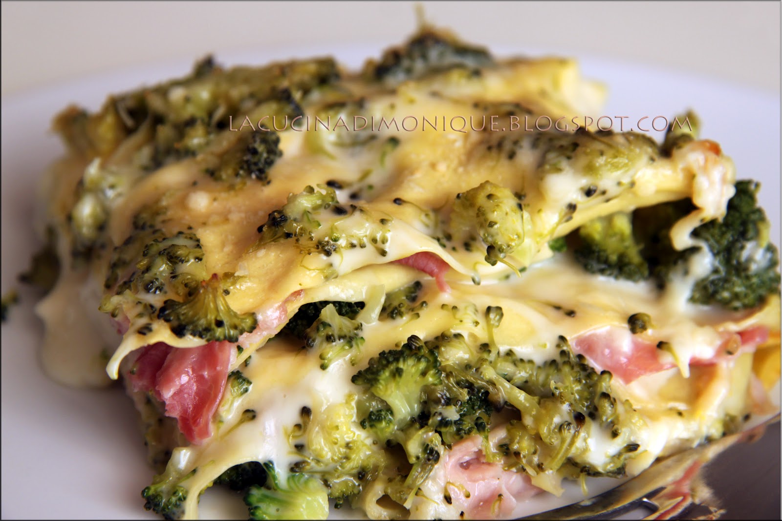 LA CUCINA DI MONIQUE con broccoli, prosciutto cotto e scamorza