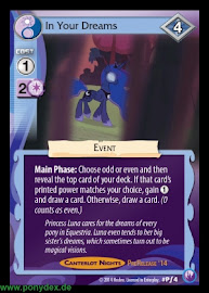 My Little Pony In Your Dreams Canterlot Nights CCG Card