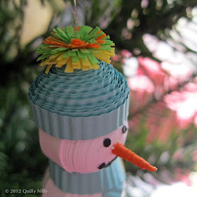 Quilly Nilly: Quilled Snowmen Ornaments