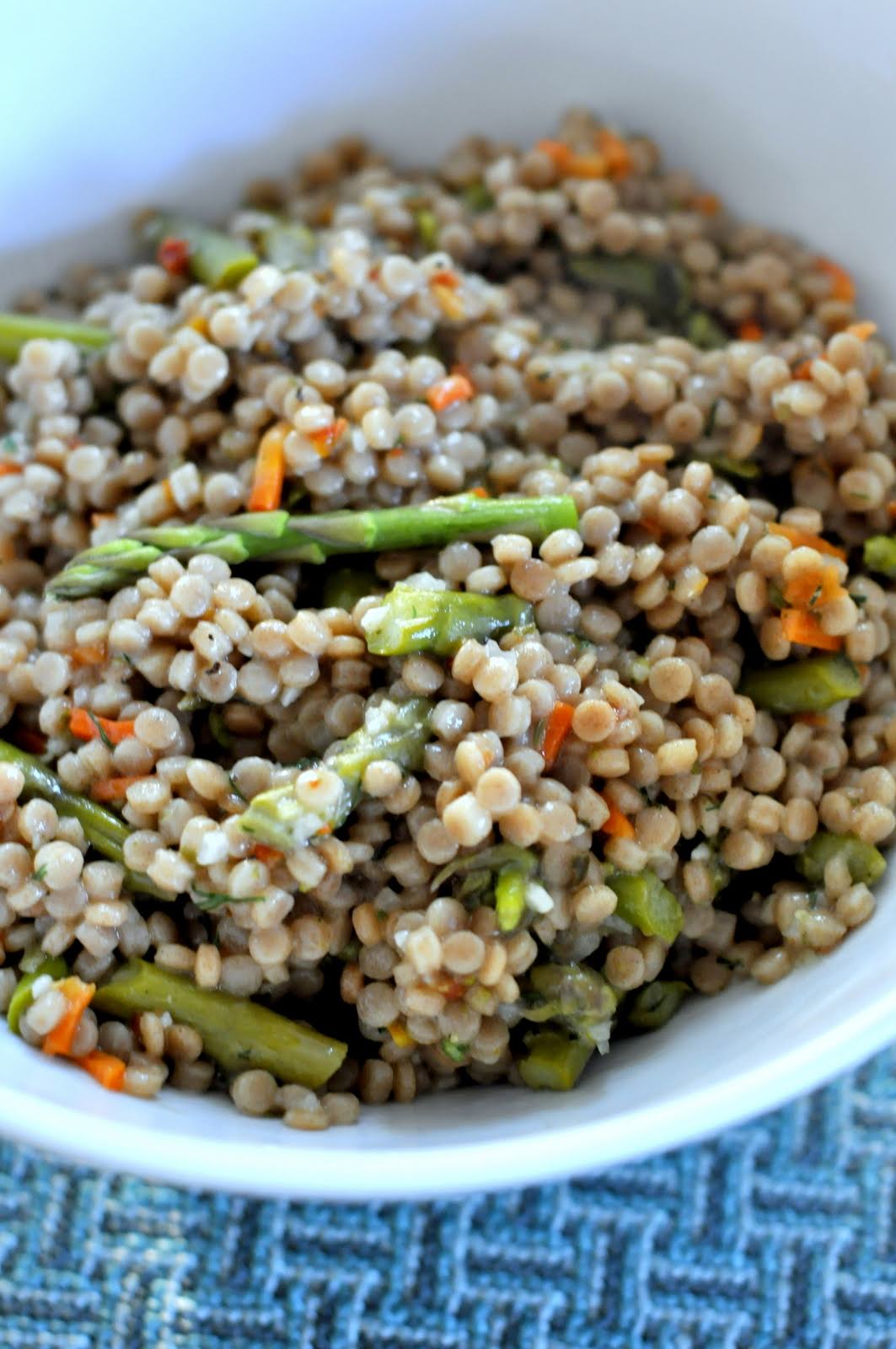 Asparagus Parmesan Israeli Couscous