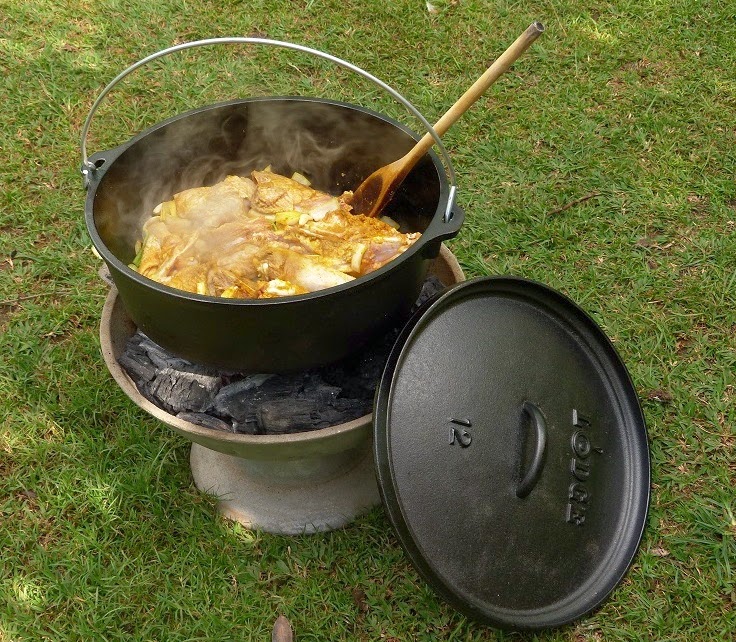 Cottage Life on Pilgrim's Farm Coal Pot Cooking