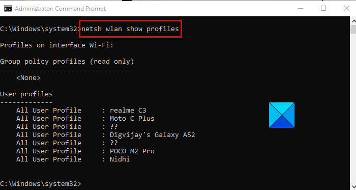 หยุด Windows 10 จากการเชื่อมต่อกับเครือข่าย Wi-Fi โดยอัตโนมัติโดยใช้ Command Prompt