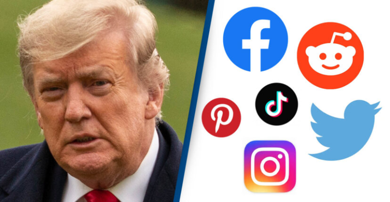 Several Major social media platforms ban Trump's accounts