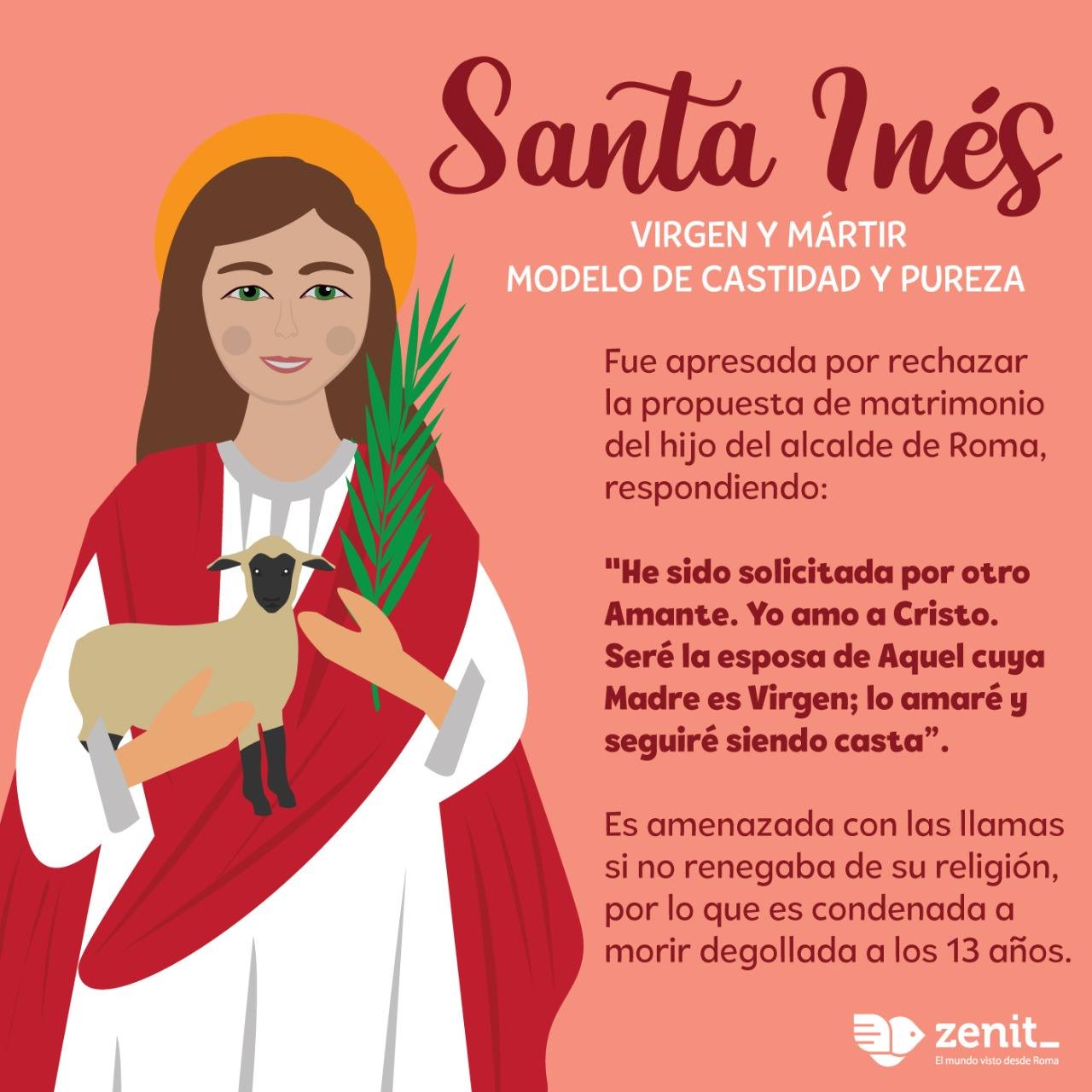 ® Blog Católico Gotitas Espirituales ® Hoy Celebramos A Santa InÉs