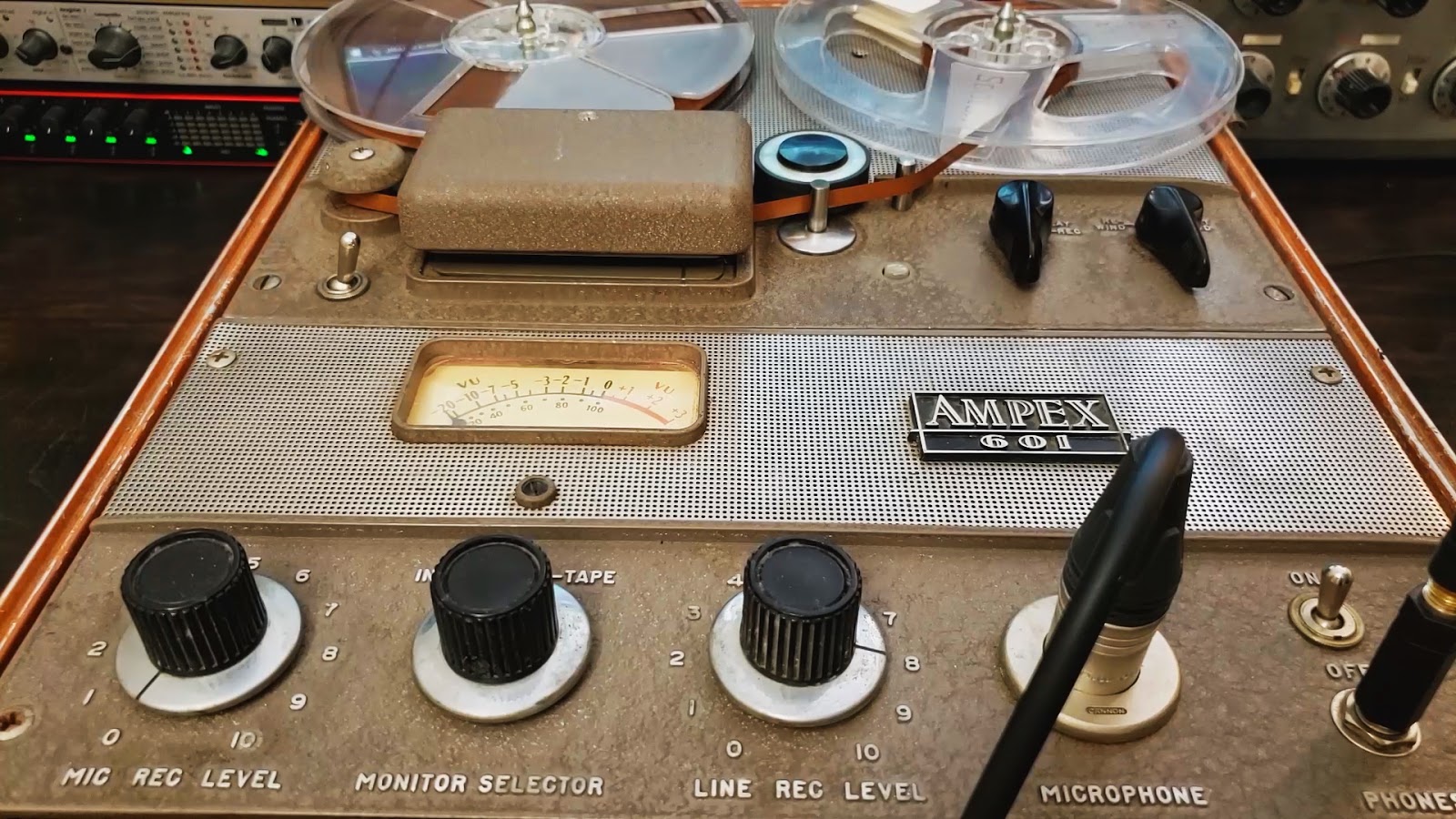 Ribbon Microphones, Mini Guitar Amps, Tascam 4 track Cassette Tape