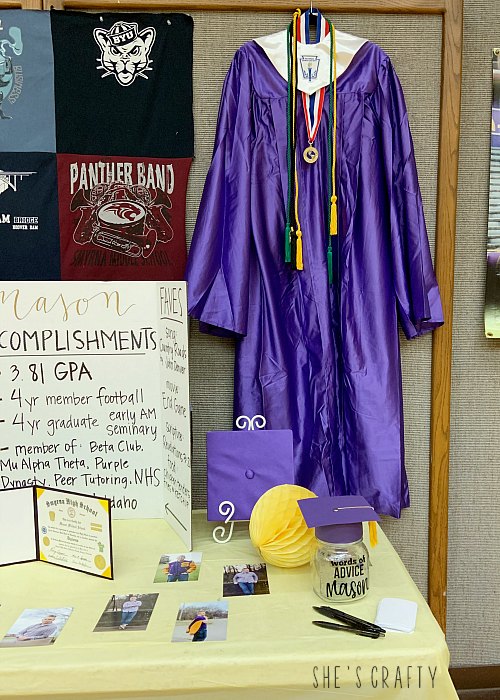 She's Crafty Clever ideas for a Graduation Display