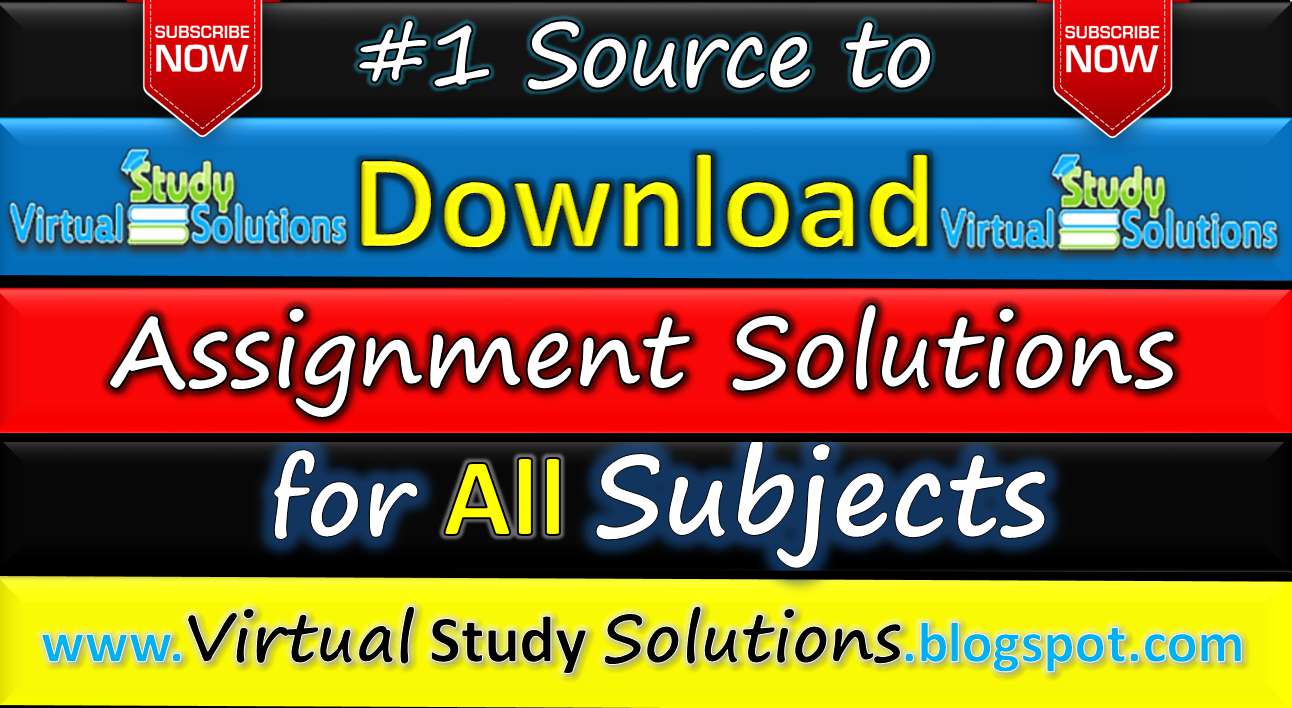 vu all assignment solution 2022