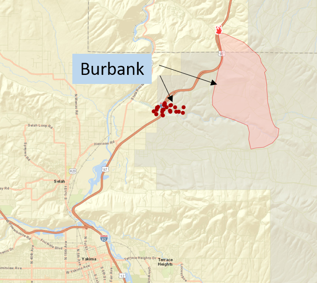 Washington Smoke Information 07/12/2021 Wildfires in and Around Washington
