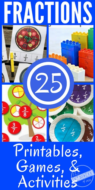 30 Fraction Worksheets, Games and Learning Activities - so many clever, hands on math ideas to make learning about fractions fun! These math games are perfect for math centers, homeschoolers, kindergarten, first grade, 2nd grade, 3rd grade, and 4th grade students fractions-worksheets-math-games-learning-activities