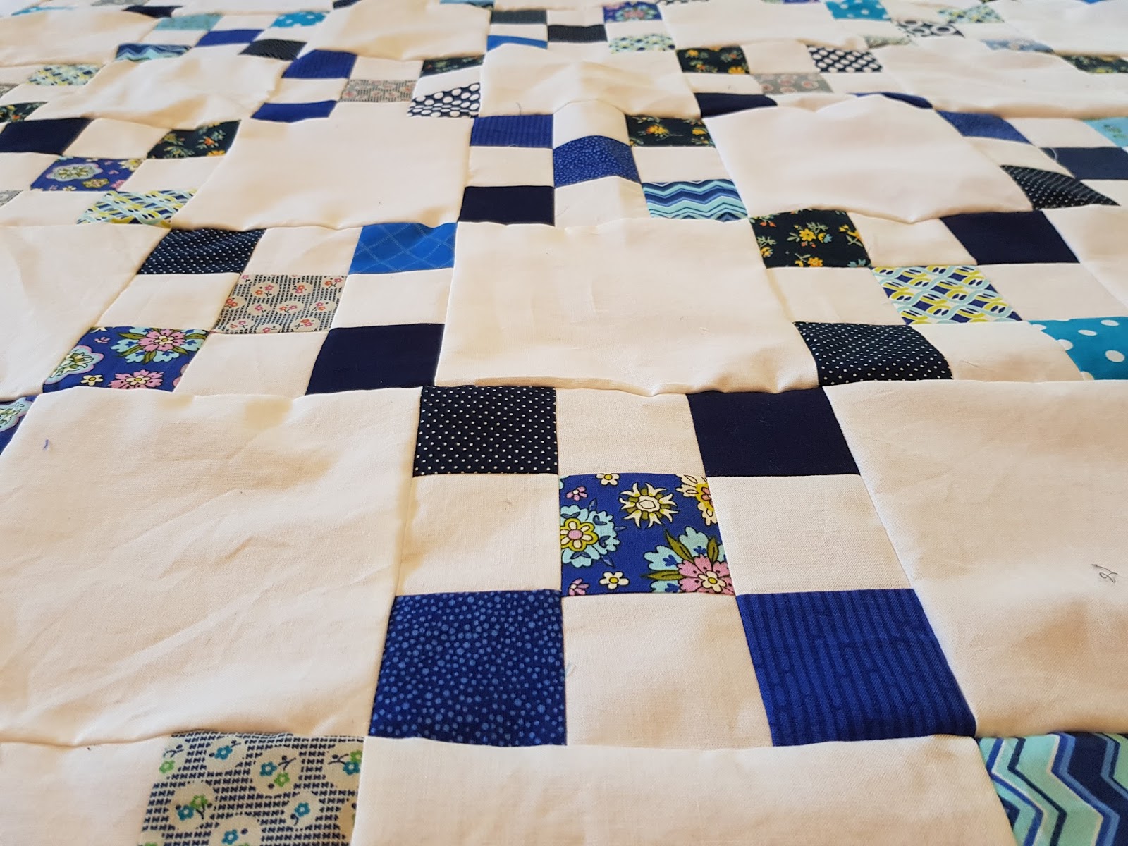 Vicki Sews Irish Chain Quilt Top