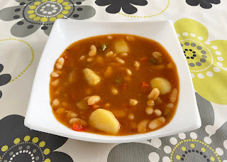 White beans with vegetables